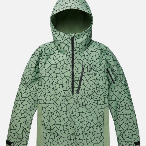 Men's Burton [ak] Velocity GORE-TEX 2L Anorak Jacket Color: Hedge Green Ossicone - Picture 2 of 3